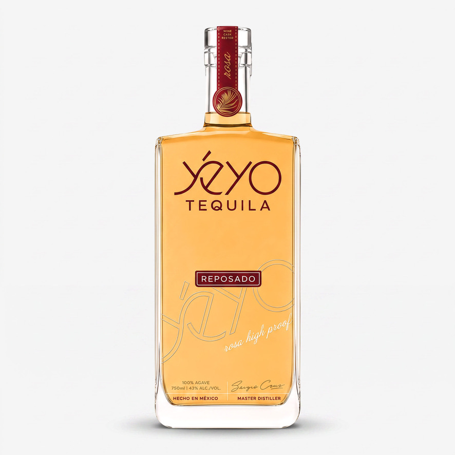 Yéyo Tequila Reposado Rosa 86 High Proof bottle